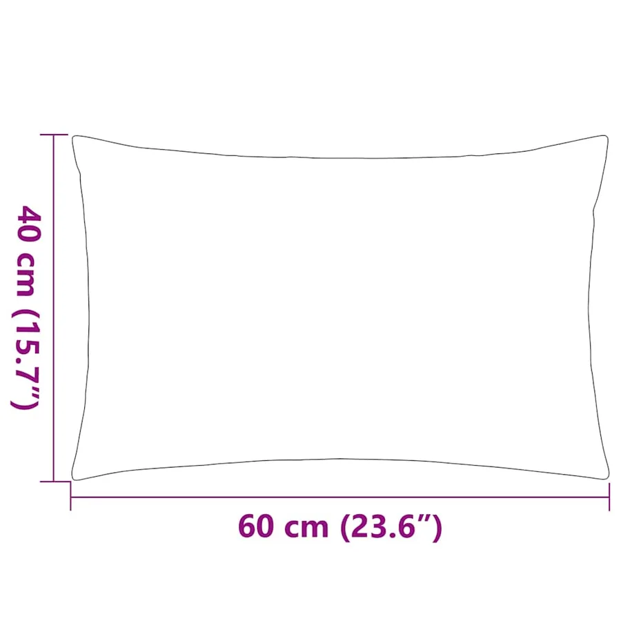 Oreiller d'extérieur lot de 2 60 x 40 cm Gris - 6