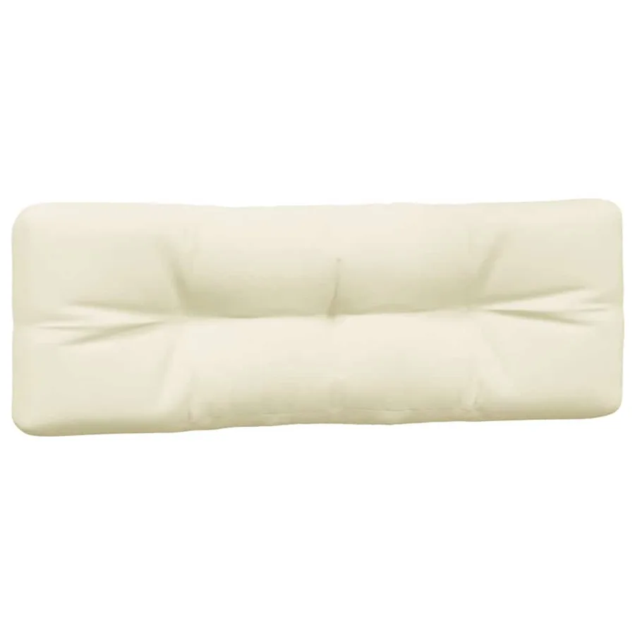 Coussins de palette lot de 5 crème tissu - 4