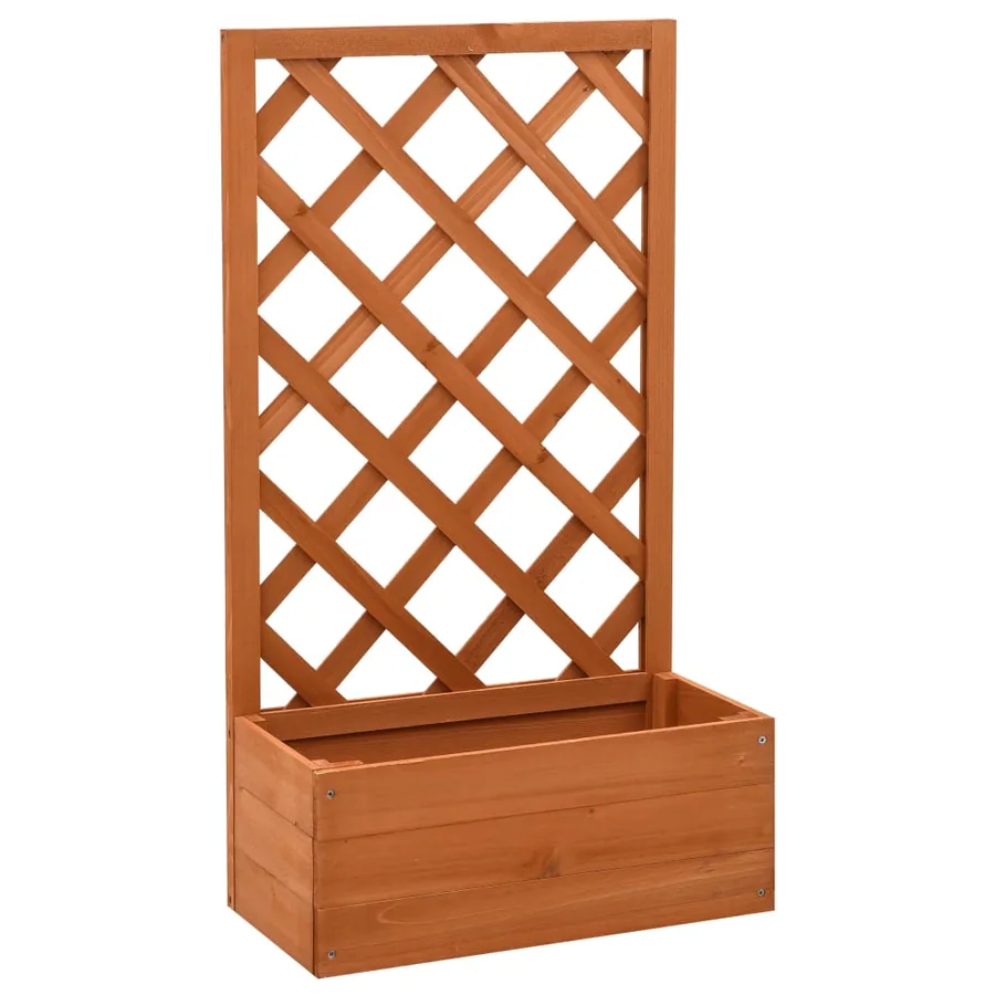 Garden trellis planter Orange 50x25x90cm Fir wood