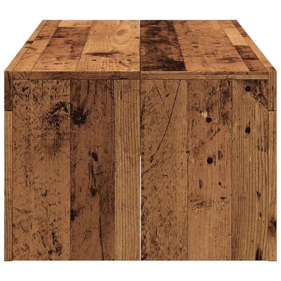 Table basse vieux bois 102x50x35 cm bois d'ingénierie - 5