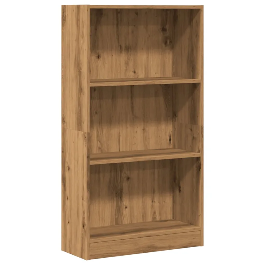 Bibliothèque chêne artisanal 60x24x109 cm bois d'ingénierie - 2