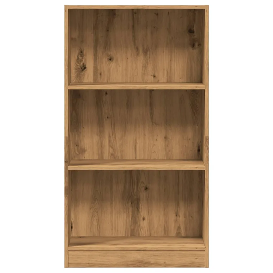 Bibliothèque chêne artisanal 60x24x109 cm bois d'ingénierie - 4