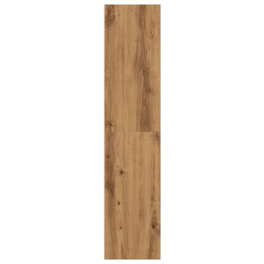 Bibliothèque chêne artisanal 60x24x109 cm bois d'ingénierie - 6