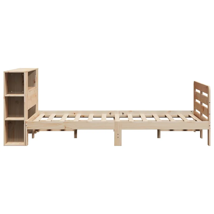 Cadre de lit sans matelas 160x200 cm bois massif de pin - 7