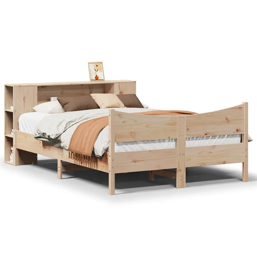 Cadre de lit sans matelas 160x200 cm bois massif de pin - 2