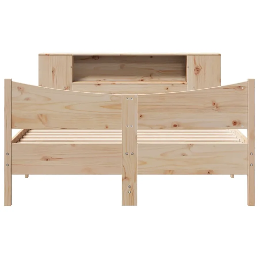 Cadre de lit sans matelas 160x200 cm bois massif de pin - 4