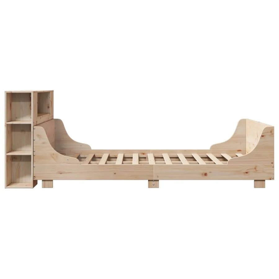Cadre de lit sans matelas 160x200 cm bois massif de pin - 7