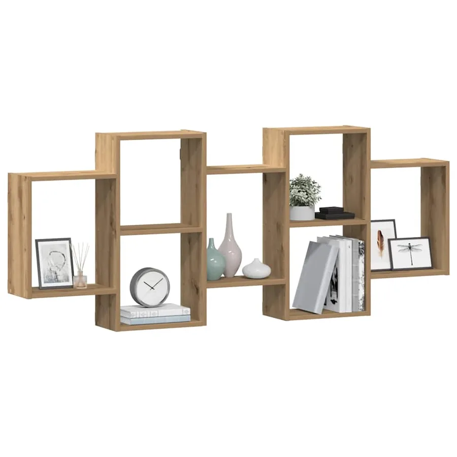 Étagère murale chêne artisanal 159x18x65 cm bois d'ingénierie - 3