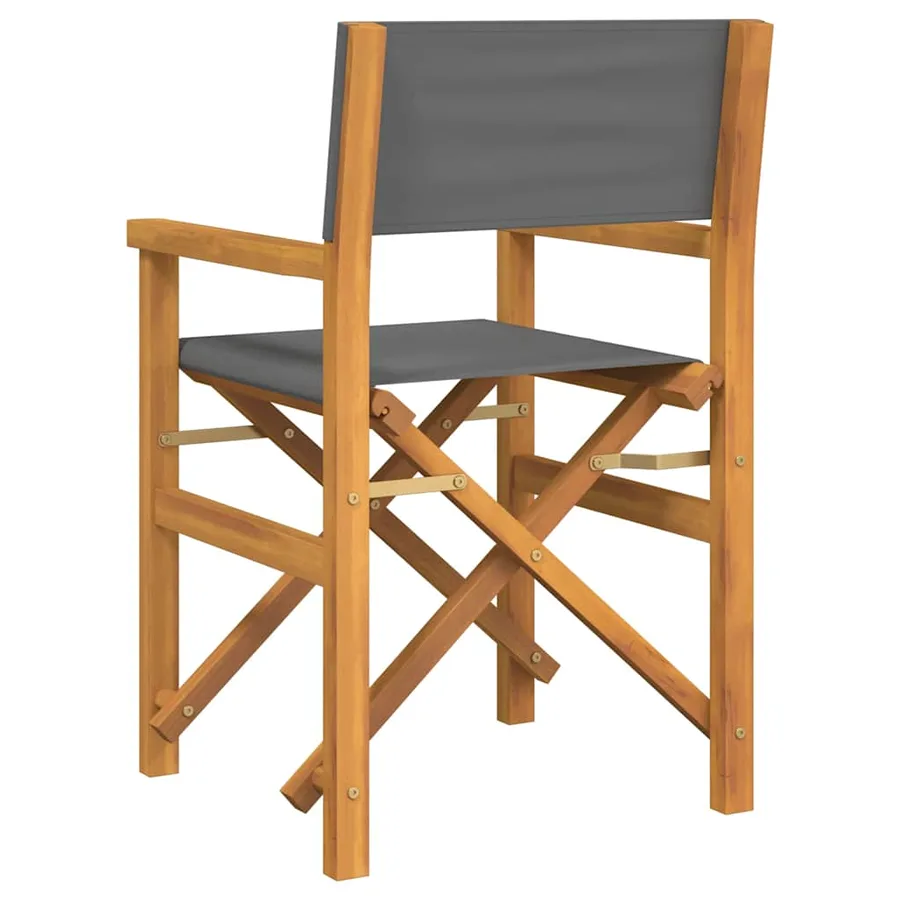 Chaises de metteur en scène pliantes lot de 2 Bois teck massif - 6