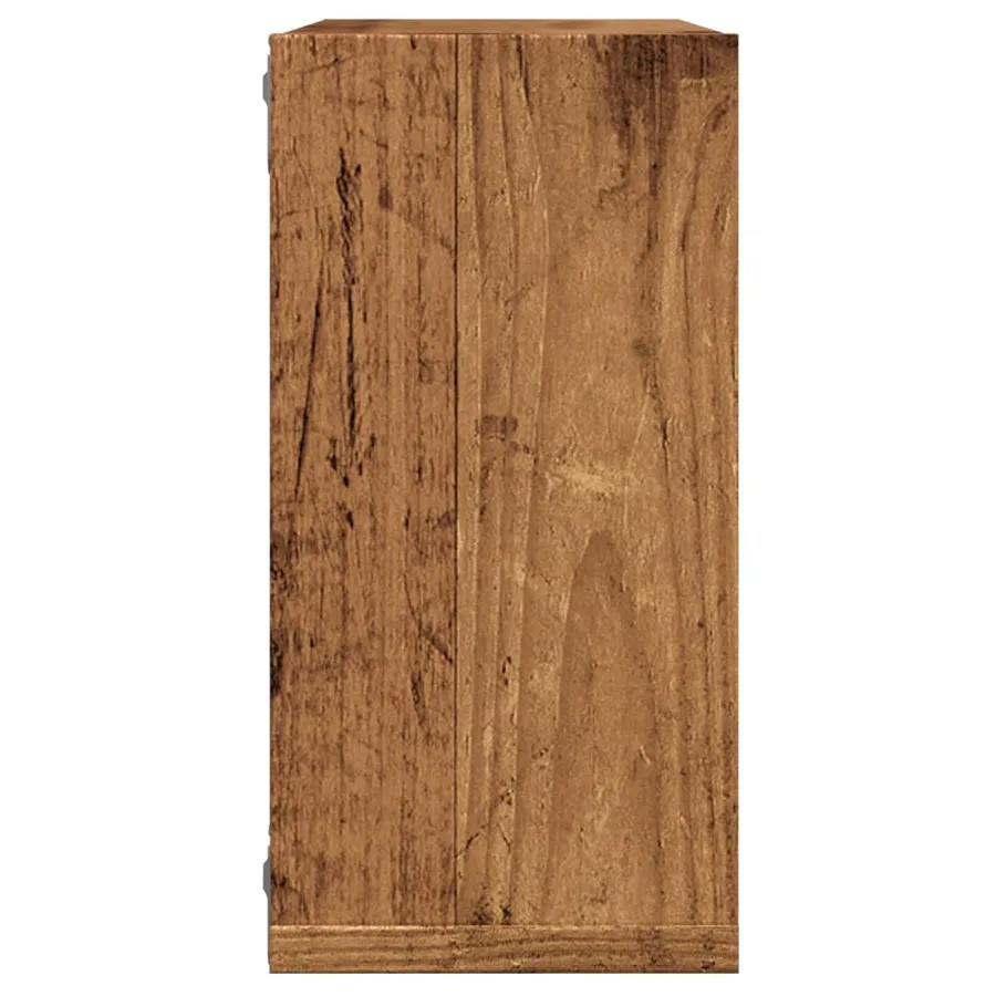 Étagères cube murales 6 pcs vieux bois 30x15x30 cm - 6