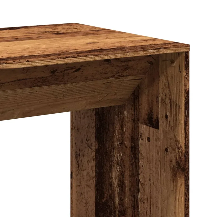 Table de bar vieux bois 51x50x103,5 cm bois d'ingénierie - 7
