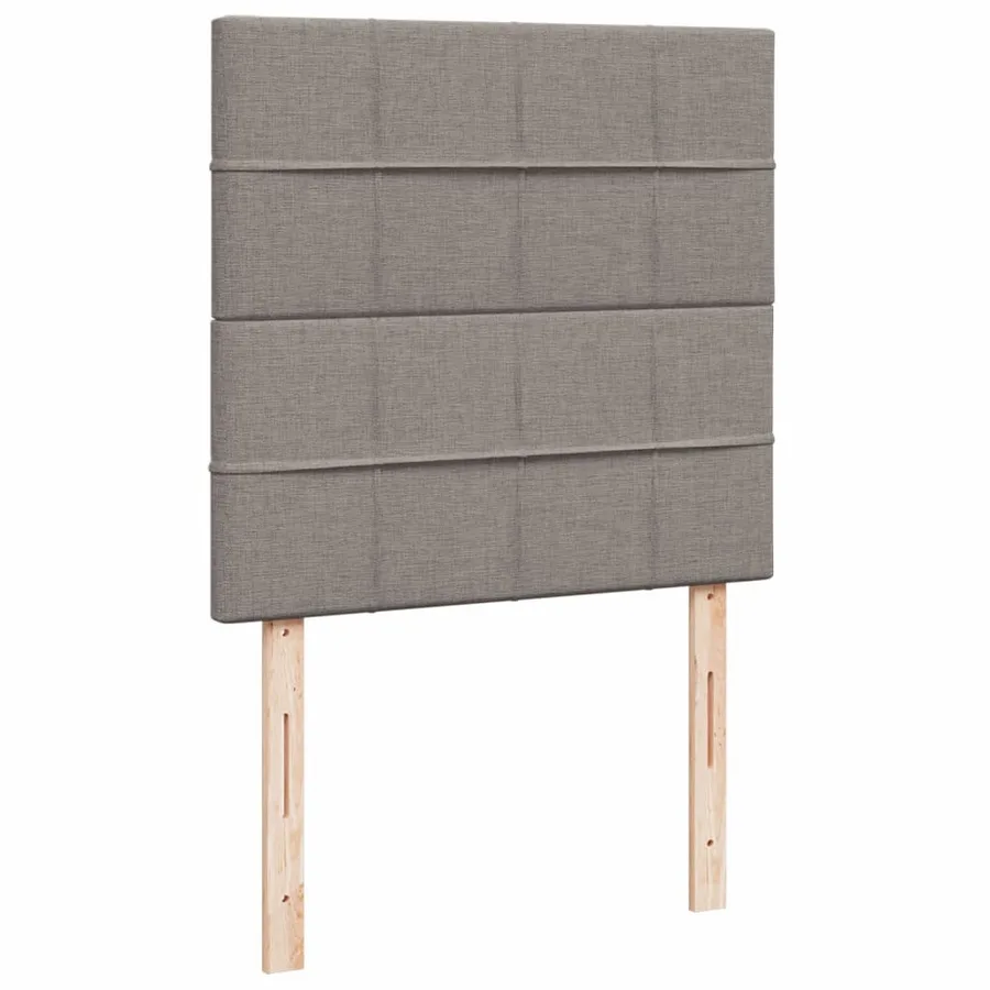 Sommier à lattes de lit avec matelas Taupe 90x190 cm Tissu - 7