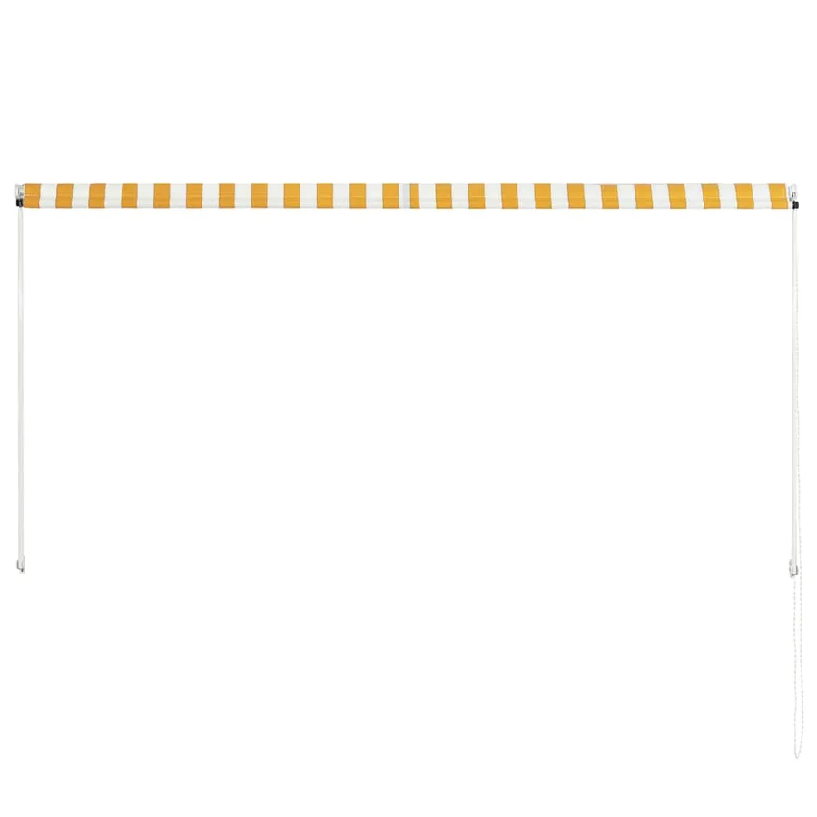 Auvent rétractable 250x150 cm Jaune et blanc - 5
