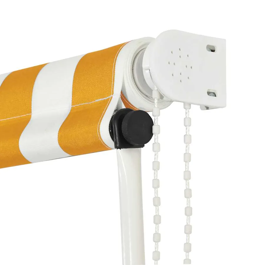 Auvent rétractable 250x150 cm Jaune et blanc - 6