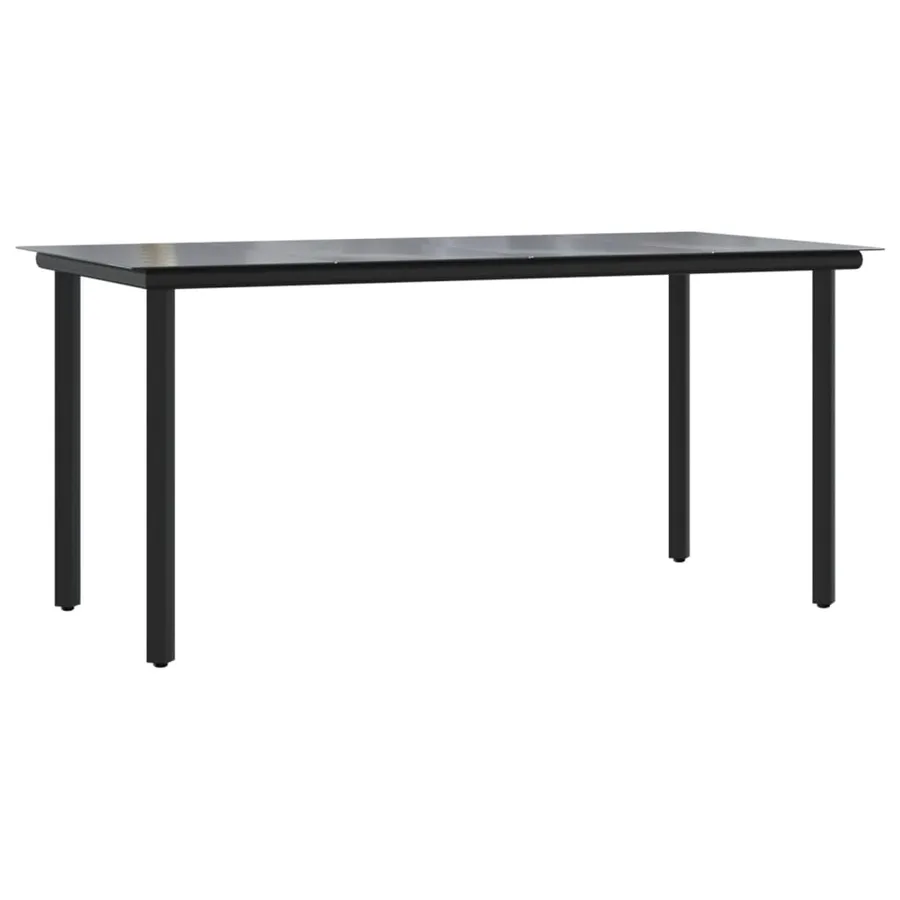 Ensemble à manger de jardin 5 pcs Gris clair Résine tressée - 8