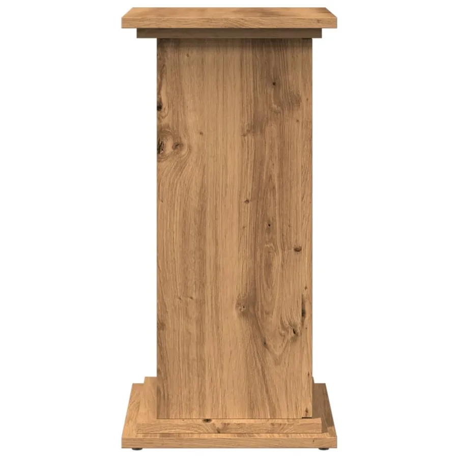 Piédestal avec rangement chêne artisanal bois d'ingénierie - 7