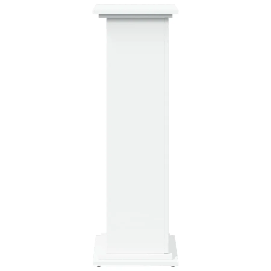 Piédestal avec rangement blanc 31x30x90 cm bois d'ingénierie - 7