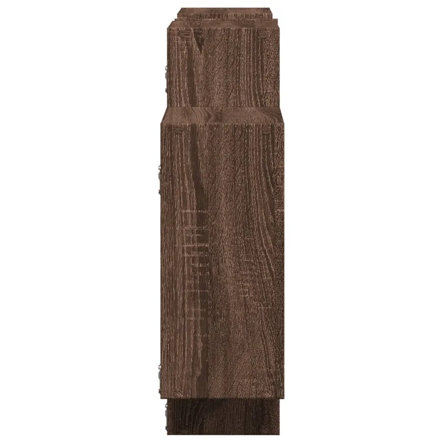 Étagère murale chêne marron 159x18x65 cm bois d'ingénierie - 5