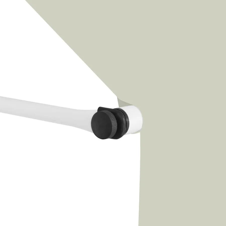Auvent manuel rétractable 100 cm Crème - 4