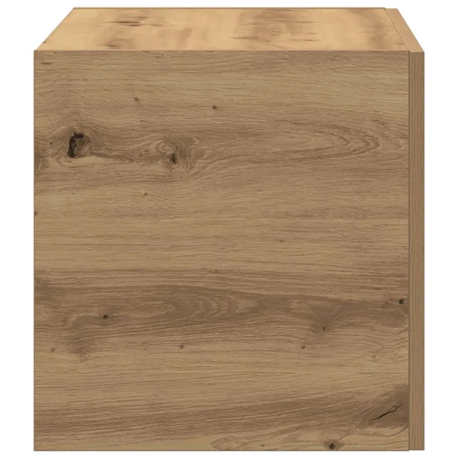 Armoire murale chêne artisanal 80x39x40 cm bois d'ingénierie - 6