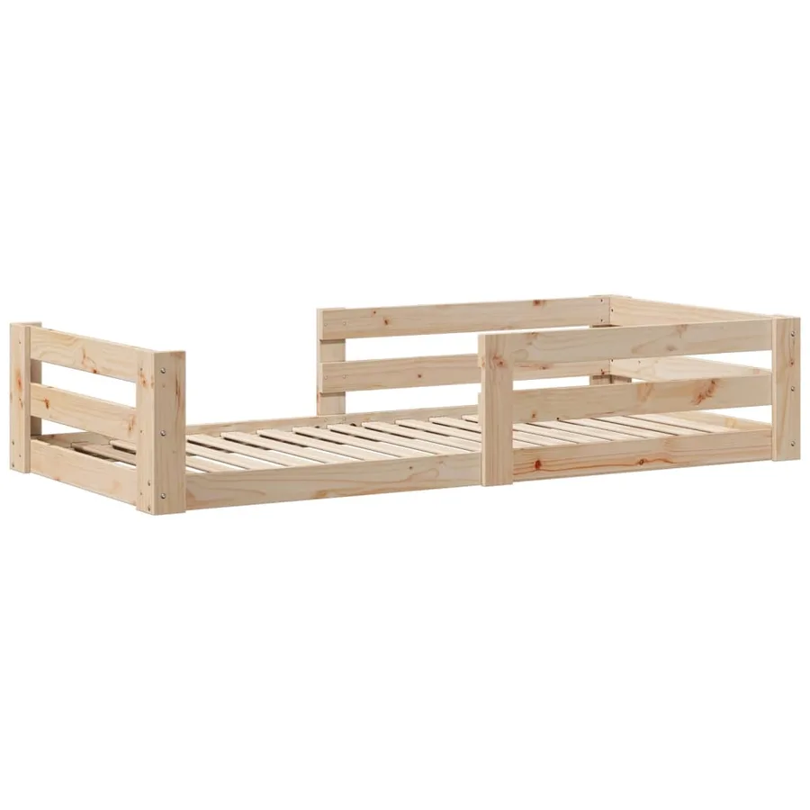 Cadre de lit sans matelas 90x200 cm bois de pin massif - 3