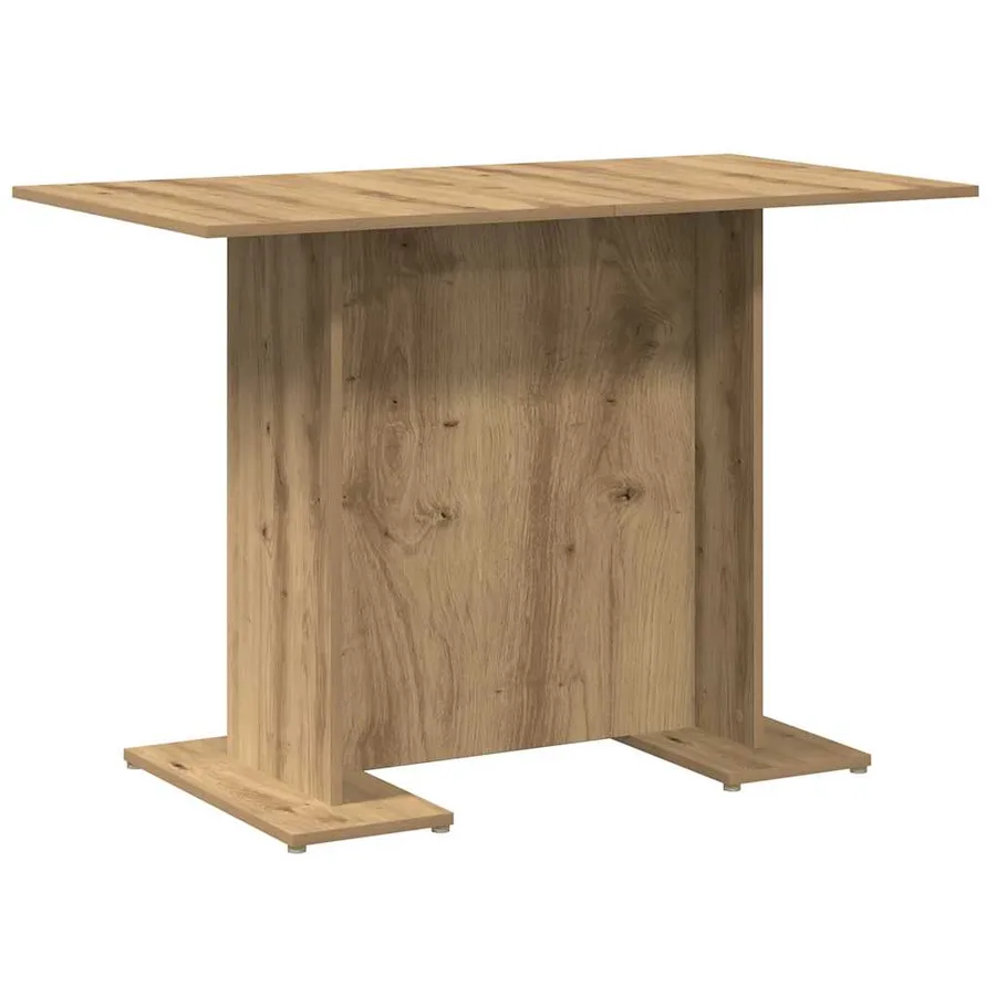 Table à manger chêne artisanal 110 x 60 x 75 cm bois ingénierie - 2