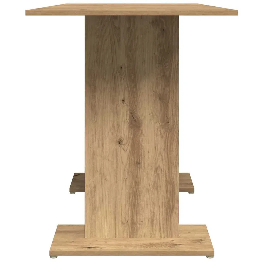 Table à manger chêne artisanal 110 x 60 x 75 cm bois ingénierie - 7
