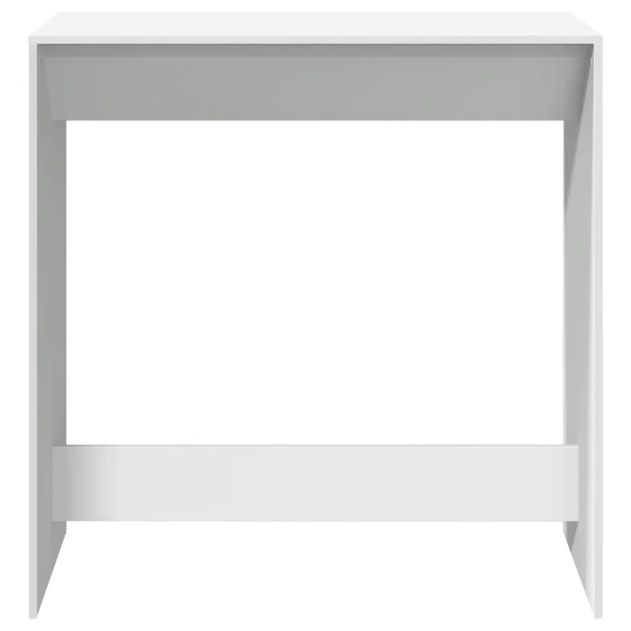 Table de bar blanc 102x50x103,5 cm bois d'ingénierie - 4