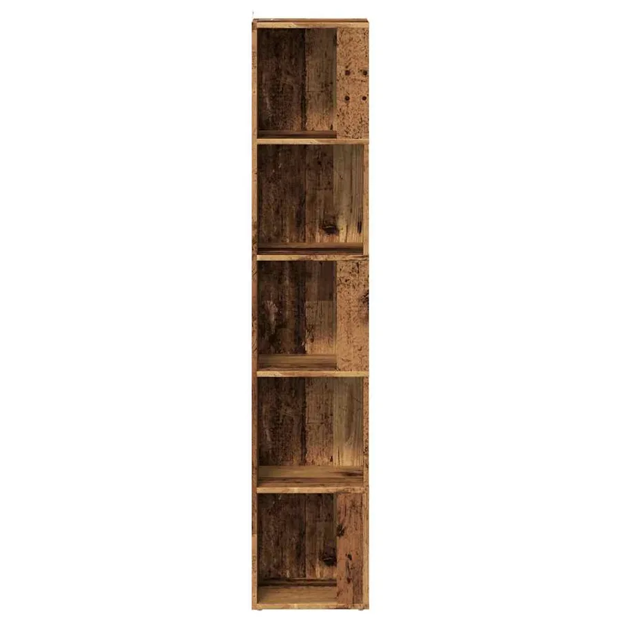 Armoire d'angle vieux bois 33x33x165 cm bois d'ingénierie - 6