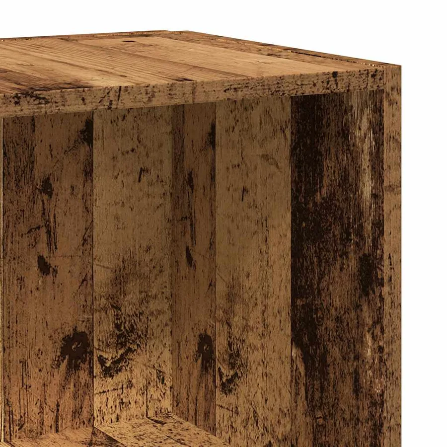 Armoire d'angle vieux bois 33x33x165 cm bois d'ingénierie - 7