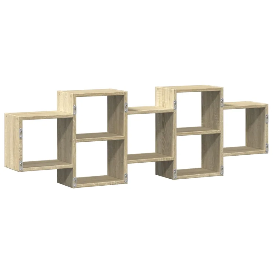Étagère murale chêne sonoma 129x18x42 cm bois d'ingénierie - 6