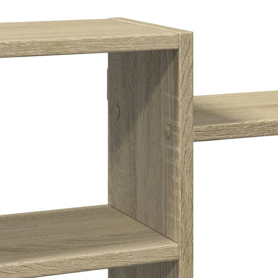 Étagère murale chêne sonoma 129x18x42 cm bois d'ingénierie - 7