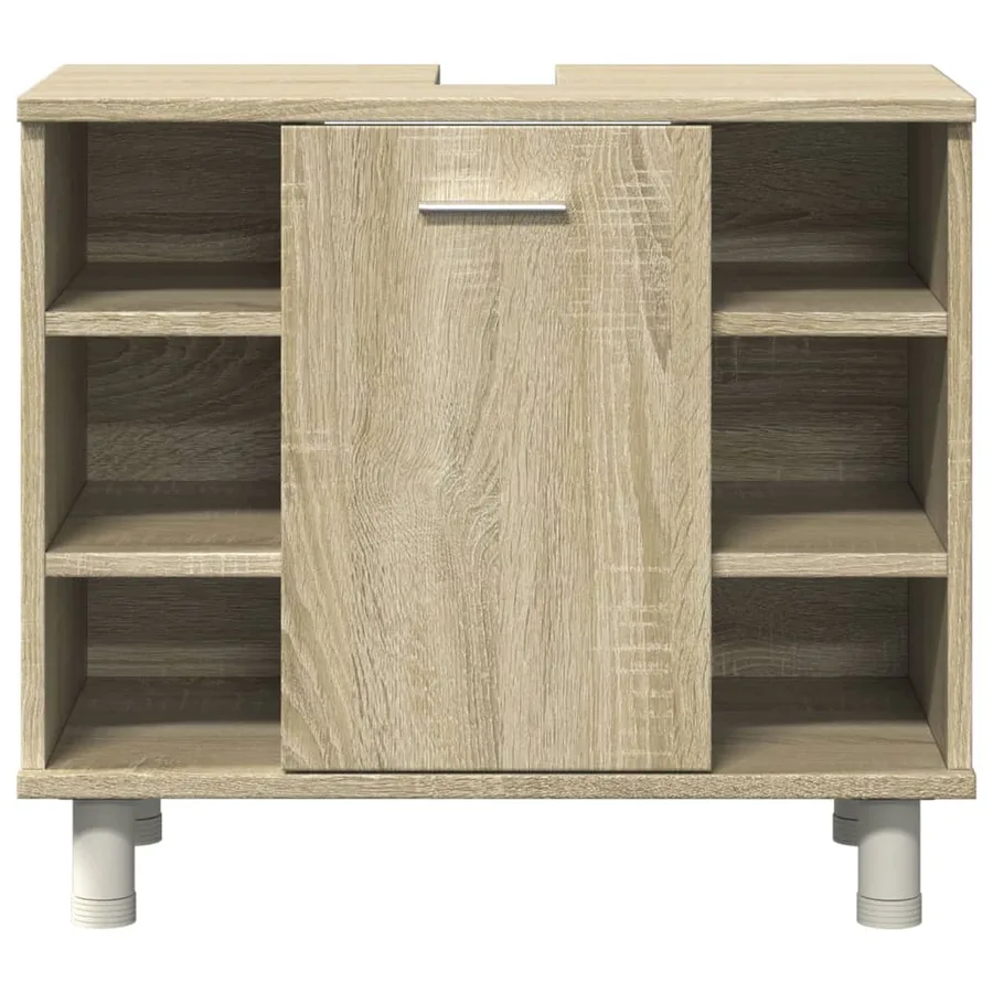 Ensemble de meubles de salle de bain 4 pcs chêne sonoma - 5