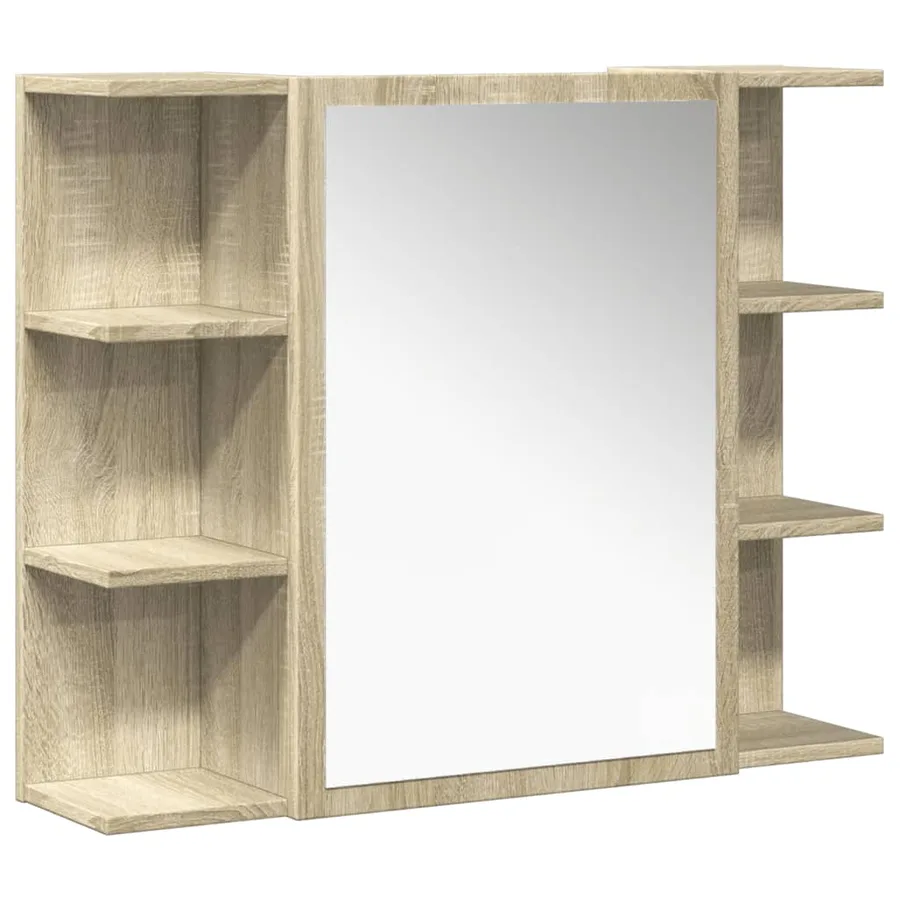 Ensemble de meubles de salle de bain 4 pcs chêne sonoma - 6