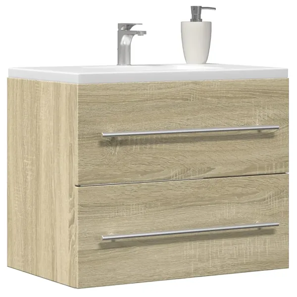 Armoire d'évier Chêne sonoma 60x38,5x48 cm Aggloméré