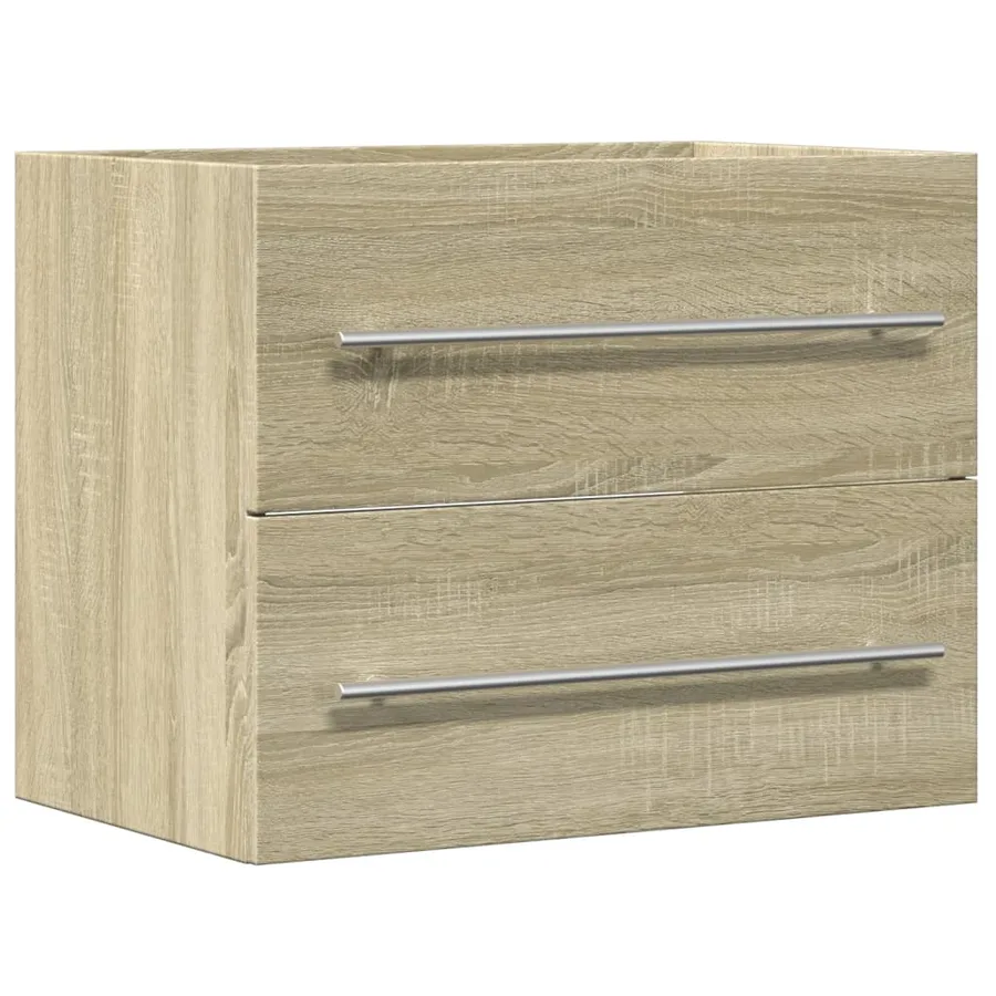 Armoire d'évier Chêne sonoma 60x38,5x48 cm Aggloméré - 2