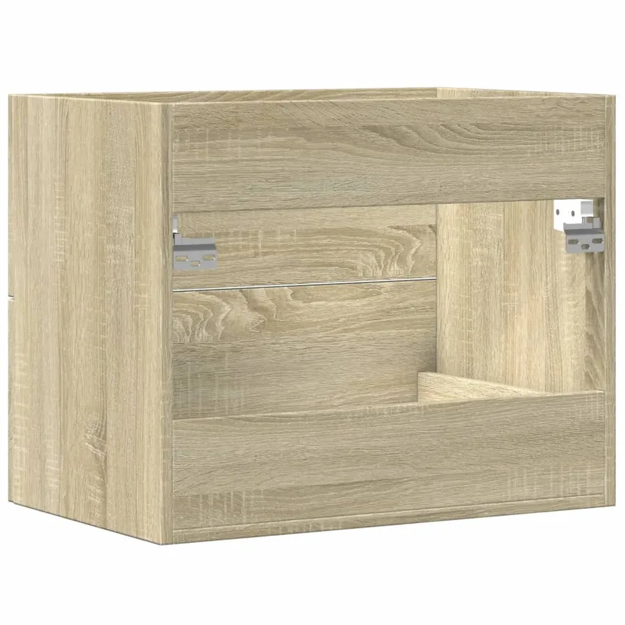 Armoire d'évier Chêne sonoma 60x38,5x48 cm Aggloméré - 6