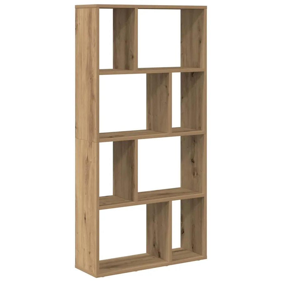 Bibliothèque chêne artisanal 60x20x120,5 cm bois d'ingénierie - 2