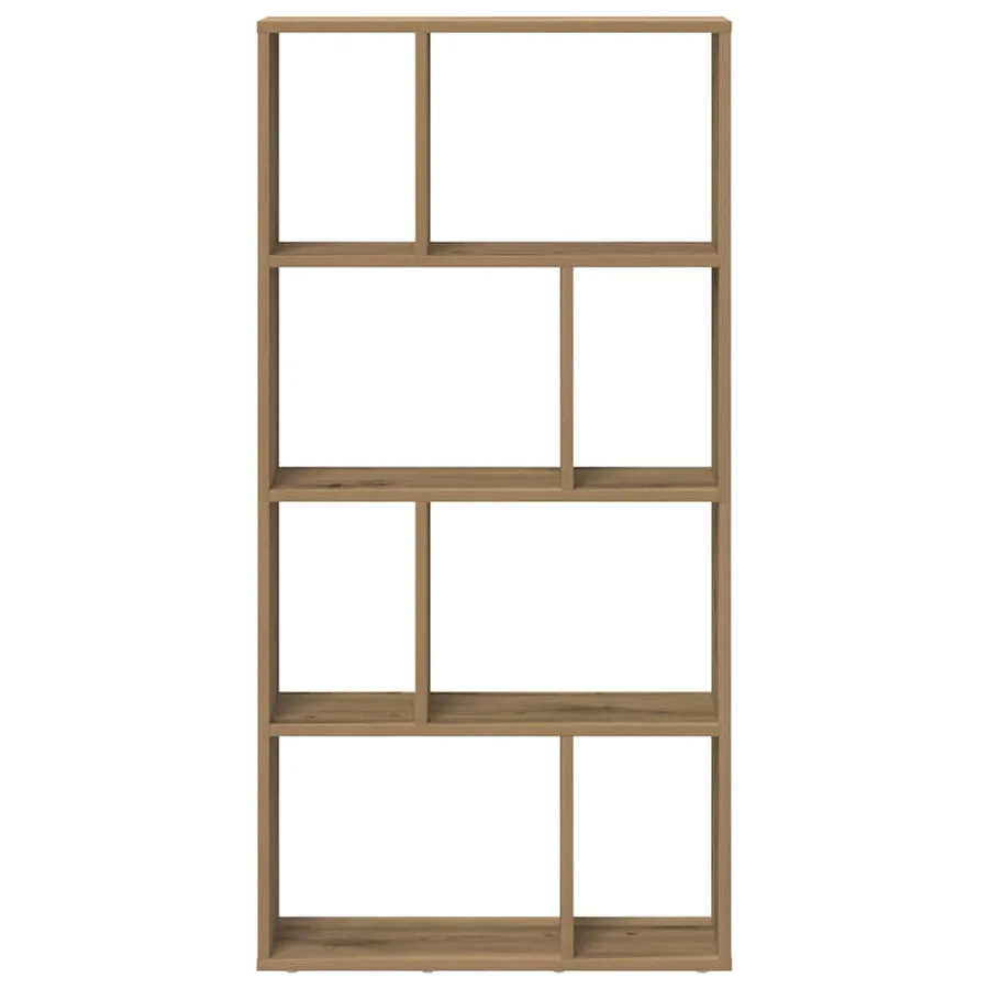 Bibliothèque chêne artisanal 60x20x120,5 cm bois d'ingénierie - 5