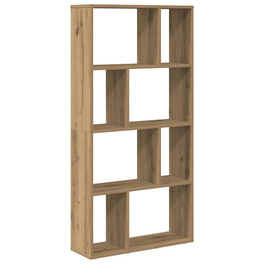 Bibliothèque chêne artisanal 60x20x120,5 cm bois d'ingénierie - 6
