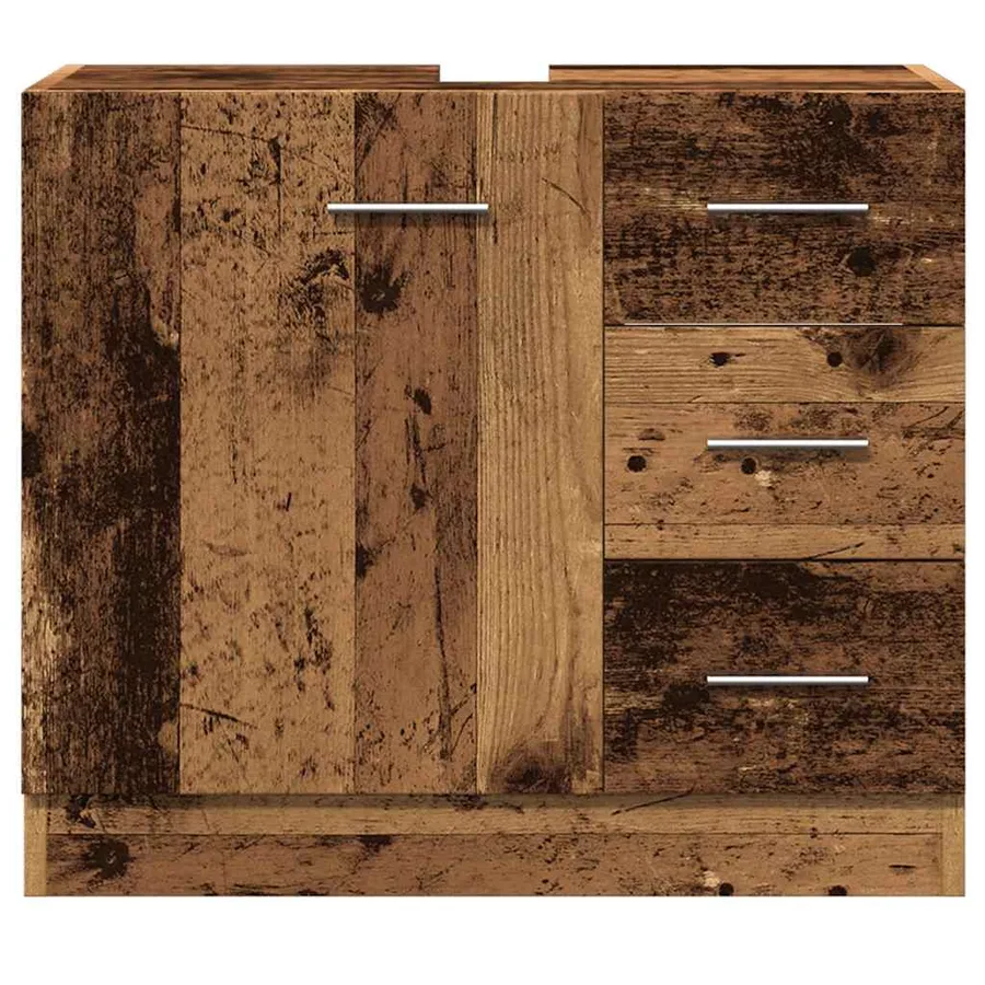 Armoire d'évier vieux bois 63x30x54 cm bois d'ingénierie - 3