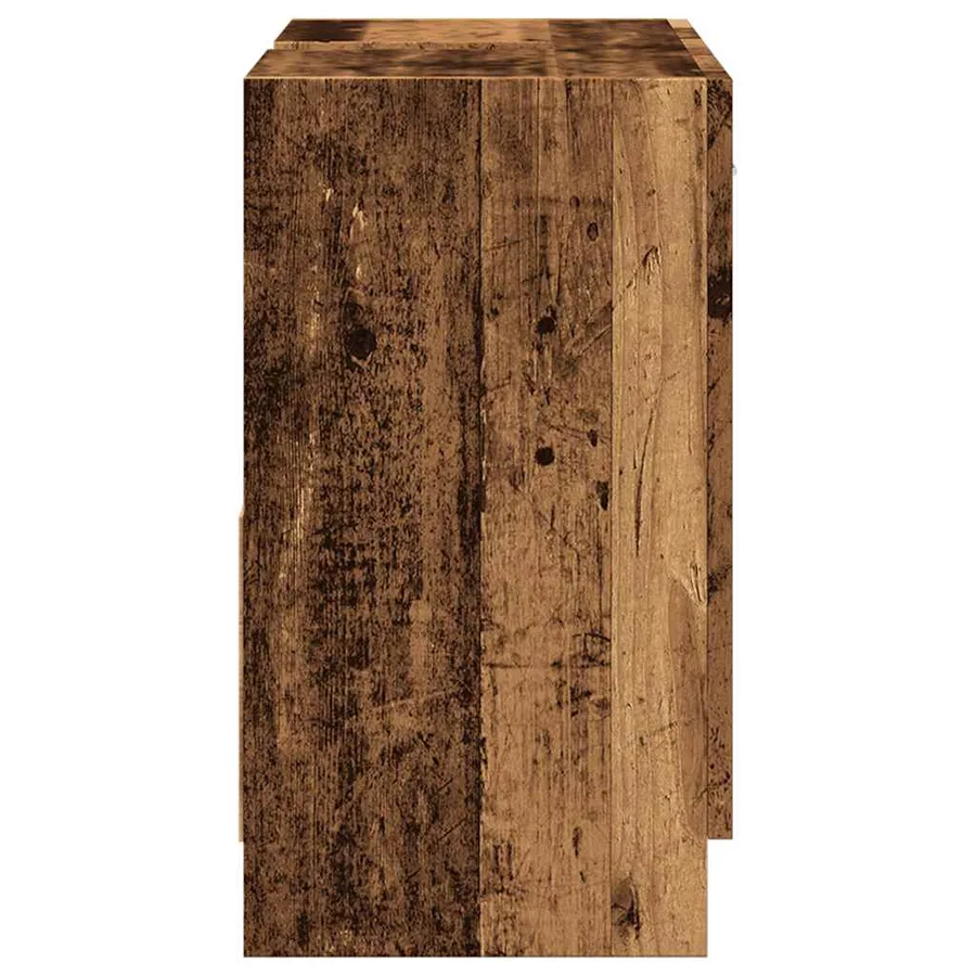 Armoire d'évier vieux bois 63x30x54 cm bois d'ingénierie - 4
