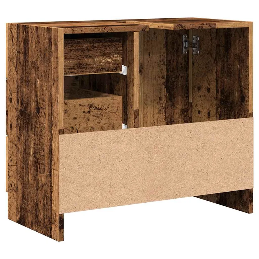 Armoire d'évier vieux bois 63x30x54 cm bois d'ingénierie - 5