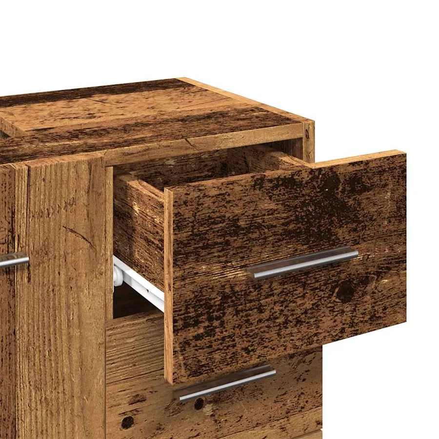 Armoire d'évier vieux bois 63x30x54 cm bois d'ingénierie - 7