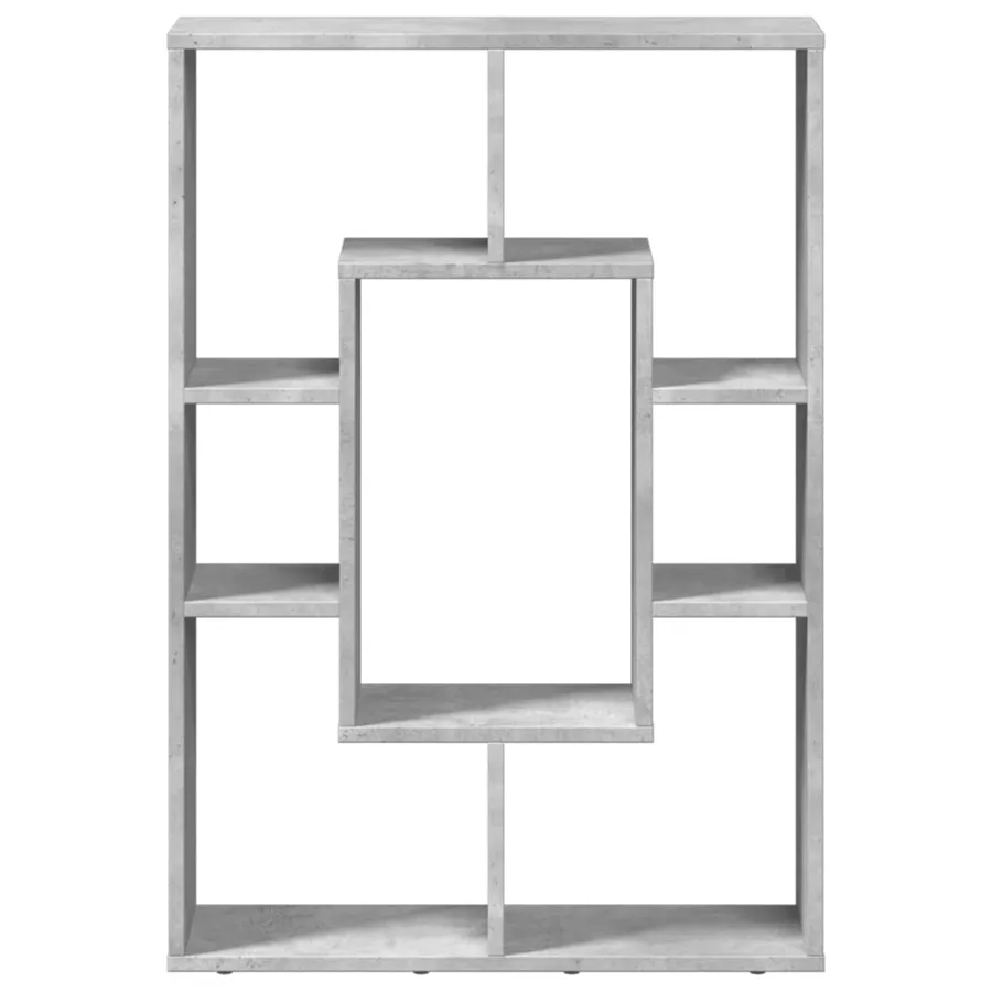 Bibliothèque gris béton 63x20x90 cm bois d'ingénierie - 5