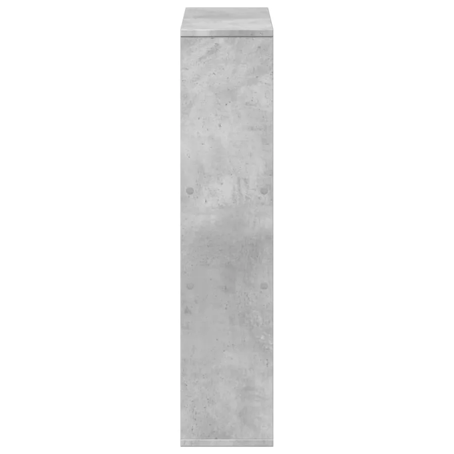 Bibliothèque gris béton 63x20x90 cm bois d'ingénierie - 6