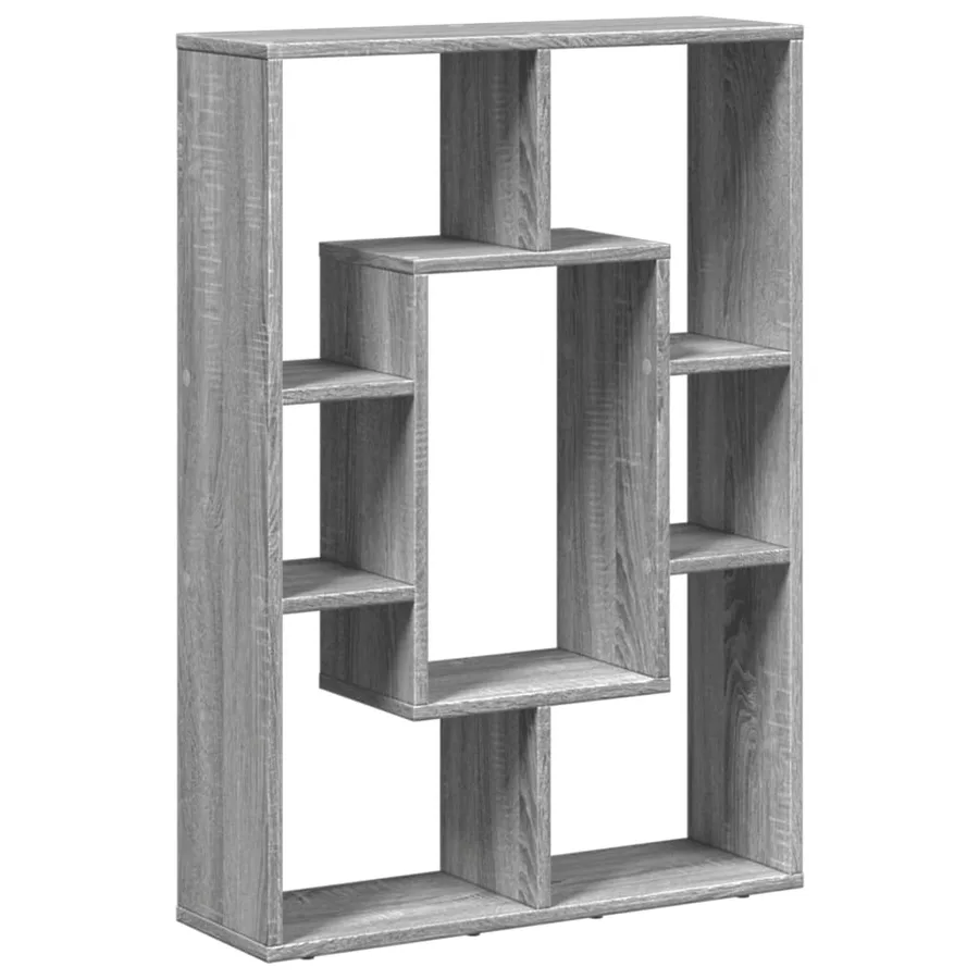 Bibliothèque sonoma gris 63x20x90 cm bois d'ingénierie - 2