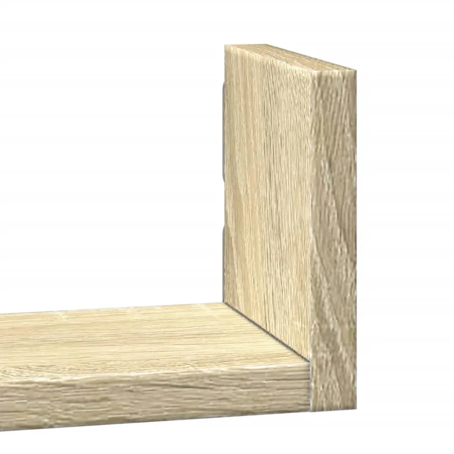 Étagères murales 3 pcs chêne sonoma bois d'ingénierie - 7