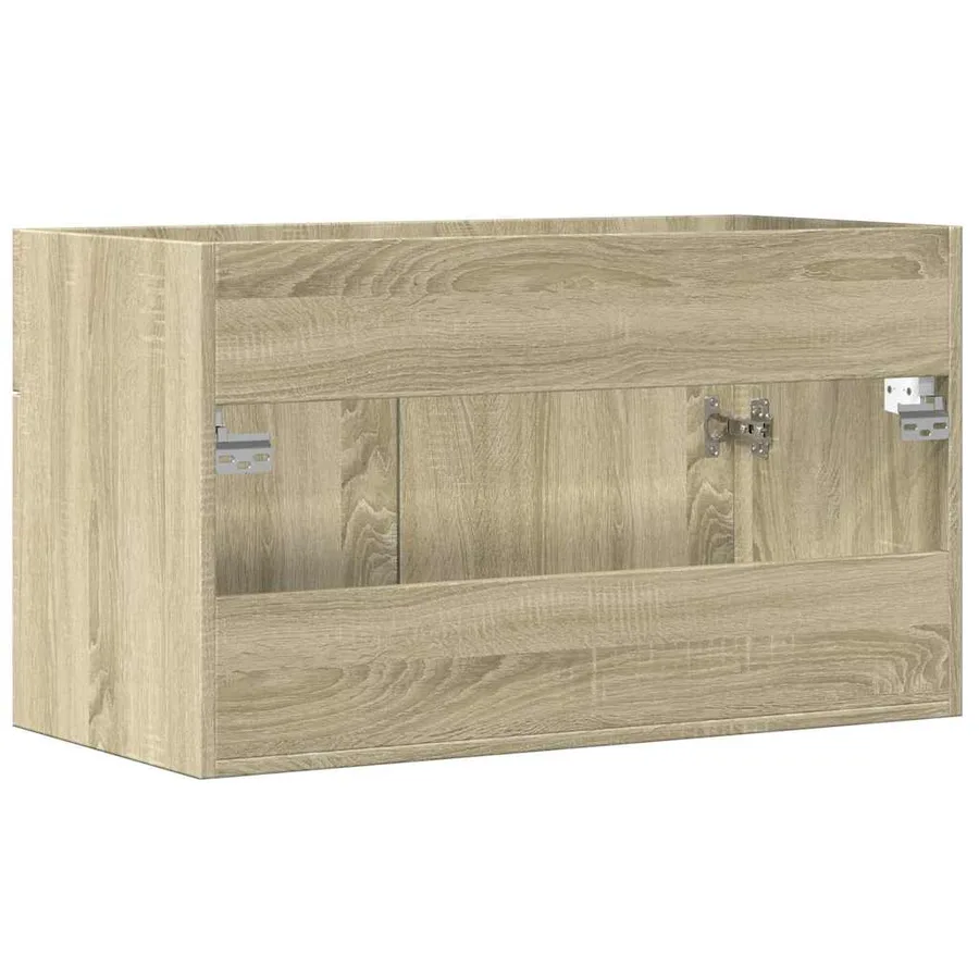 Armoire d'évier Chêne sonoma 80x38,5x46 cm Aggloméré - 6