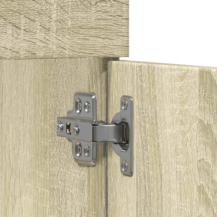 Armoire d'évier Chêne sonoma 80x38,5x46 cm Aggloméré - 8